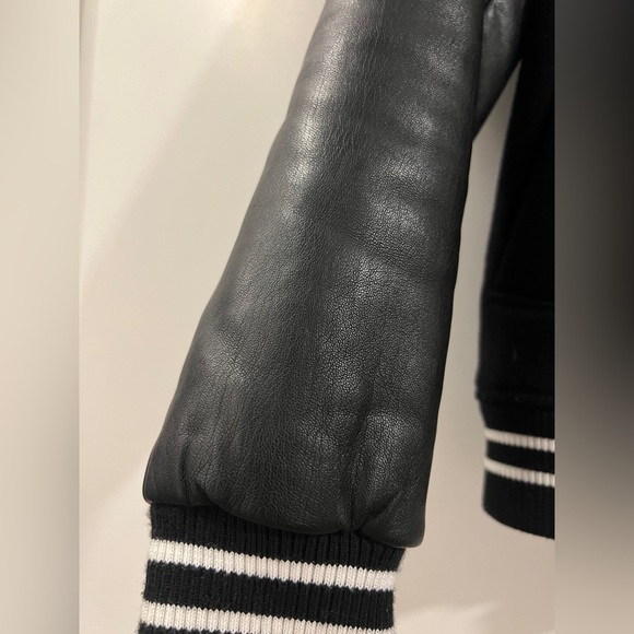 Zara faux leather varsity bomber jacket - Picture 3 of 4